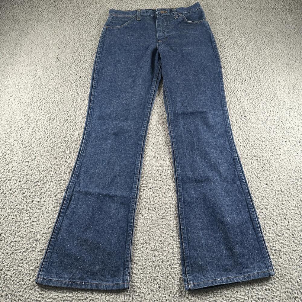 Vtg Maverick Jeans Mens 29x32 Blue Regular Bootcut Scovill USA Medium Wash 70's